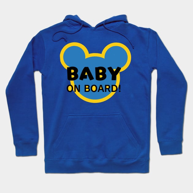 Cute Baby Boy On Board! Hoodie by A4AYN